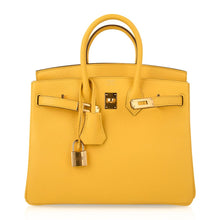 Load image into Gallery viewer, Birkin 25 Bag Jaune de Naples Novillo Gold Hardware