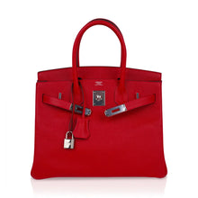 Load image into Gallery viewer, Birkin 30 Bag Rouge Casaque Epsom Leather with Palladium Hardware