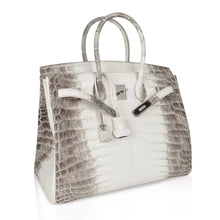 Load image into Gallery viewer, Birkin 35 Himalaya Blanc Crocodile Palladium Hardware
