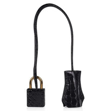 Load image into Gallery viewer, Birkin 30 Bag Black Porosus Crocodile with Gold Hardware