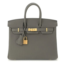 Load image into Gallery viewer, Birkin 25 Gris Meyer crafted from incredibly soft Togo calfskin leather