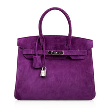 Load image into Gallery viewer, Birkin 30 Bag Rare Doblis Violet Palladium Hardware