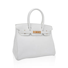 Load image into Gallery viewer, Special Order HSS Birkin 30 Bag White &amp; Orange Clemence Leather with Rose Gold Hardware