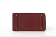 Load image into Gallery viewer, Birkin 35 Bag Red Rouge H Limited Edition Contour Navy Gold