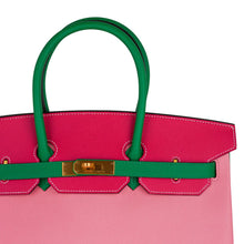 Load image into Gallery viewer, Birkin 35 HSS Bag Rose Confetti/Rose Tyrien/Bamboo Brushed Gold Hardware