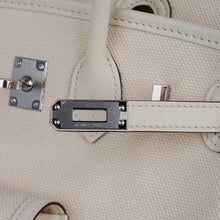 Load image into Gallery viewer, Birkin 25 Cargo Nata Toile Goeland Bag Swift Leather Trim Limited Edition