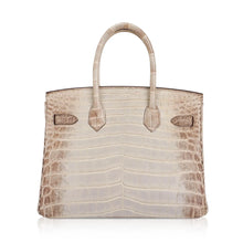 Load image into Gallery viewer, Birkin 30 Bag Gris Cendre Himalaya Crocodile Palladium Hardware