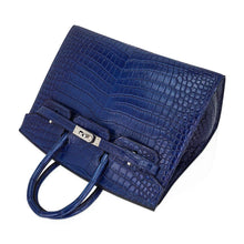 Load image into Gallery viewer, Limited Edition Birkin 25 Bag Sellier Indigo Aizome Porosus Crocodile with Palladium Hardware