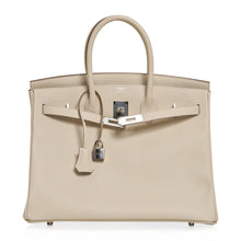 Load image into Gallery viewer, Birkin 35 Bag Craie Epsom Palladium Hardware