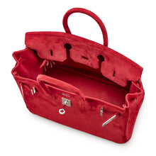 Load image into Gallery viewer, Birkin 25 Palladium Hardware Rouge Vif Doblis