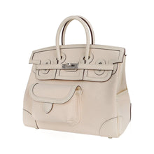 Load image into Gallery viewer, Birkin 25 Cargo Nata Toile Goeland Bag Swift Leather Trim Limited Edition