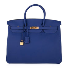 Load image into Gallery viewer, Birkin HSS 40 Bag Electric Blue / Rose Jaipur Brushed Gold Hardware