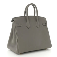 Load image into Gallery viewer, Birkin 25 Gris Meyer crafted from incredibly soft Togo calfskin leather