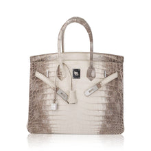 Load image into Gallery viewer, Birkin 35 Diamond Blanc Himalaya Matte Crocodile Limited Edition Bag