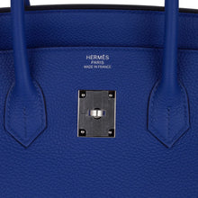 Load image into Gallery viewer, Birkin 35 Bag Blue de France Togo Leather with Palladium Hardware