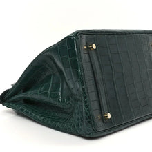 Load image into Gallery viewer, Birkin Vert Titien Matte Alligator Gold Hardware