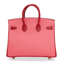 Load image into Gallery viewer, Birkin 25 HSS Bag Rose Azalee Rouge Casaque Epsom Gold Hardware
