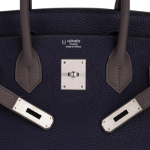 Load image into Gallery viewer, Special Order HSS Birkin 30 Bag Blue Nuit &amp; Etain Togo Leather with Brushed Palladium Hardware