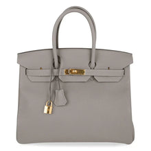 Load image into Gallery viewer, Birkin 35 Bag Gris Asphalte Togo Gold Hardware