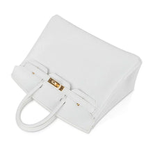 Load image into Gallery viewer, Birkin 25 HSS Bag White Clemence Gold Hardware