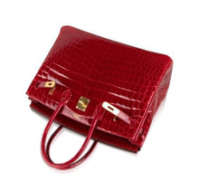 Load image into Gallery viewer, Birkin 35 Braise Lipstick Red Crocodile Gold Hardware