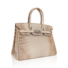 Load image into Gallery viewer, Birkin 30 Bag Gris Cendre Himalaya Crocodile Palladium Hardware