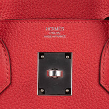 Load image into Gallery viewer, Verso Birkin 30 Bag Rouge Tomate &amp; Natural Sable Togo Leather with Palladium Hardwre