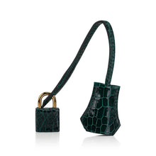 Load image into Gallery viewer, Birkin 25 Bag Sellier Vert Fonce Porosus Crocodile Bag with Gold Hardware