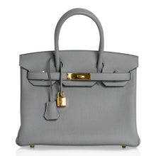 Load image into Gallery viewer, Birkin 30 Bag Gris Mouette Gold Hardware Togo Leather