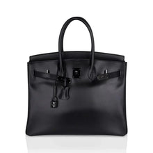 Load image into Gallery viewer, Birkin 35 Bag So Black Box Leather Limited Edition Very Rare