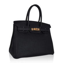 Load image into Gallery viewer, Birkin 30 Bag Black Togo Leather with Rose Gold Hardware