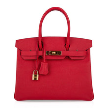 Load image into Gallery viewer, Birkin 30 Bag Rouge Casaque Gold Hardware Epsom Leather