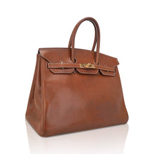 Load image into Gallery viewer, Vintage Limited Edition Birkin 35 Bag Fauve Barenia Leather with Gold Hardware