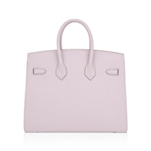 Load image into Gallery viewer, Birkin 25 Bag Sellier Mauve Pale Epsom Leather with Palladium Hardware