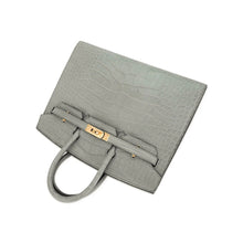 Load image into Gallery viewer, Birkin 25 Bag Gris Ciment Matte Alligator with Gold Hardware