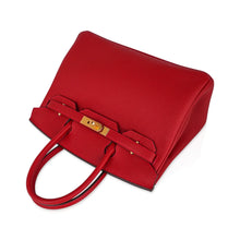 Load image into Gallery viewer, Birkin 30 Bag Lipstick Rouge Vif Togo Leather with Gold Hardware