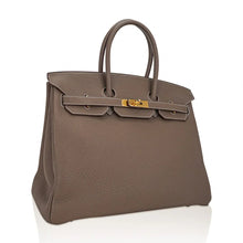 Load image into Gallery viewer, Birkin 35 Bag Etoupe Gold Hardware Togo Leather
