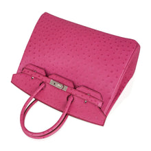 Load image into Gallery viewer, Birkin 35 Bag Fuchsia Ostrich Palladium Hardware