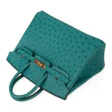 Load image into Gallery viewer, Birkin 25 Bag Vert Verone Ostrich Gold Hardware