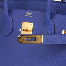 Load image into Gallery viewer, Birkin 30 Bag Blue Brighton Epsom Leather with Gold Hardware