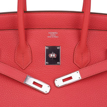 Load image into Gallery viewer, Birkin 35 Bag Rose Jaipur Clemence Leather with Palladium Hardware