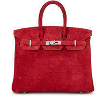 Load image into Gallery viewer, Birkin 25 Palladium Hardware Rouge Vif Doblis