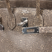 Load image into Gallery viewer, Birkin 25 Bag Ombre Lizard Palladium Hardware Holy Grail Bag