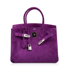 Load image into Gallery viewer, Birkin 30 Bag Rare Doblis Violet Palladium Hardware