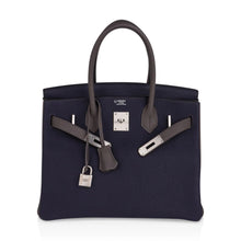 Load image into Gallery viewer, Special Order HSS Birkin 30 Bag Blue Nuit &amp; Etain Togo Leather with Brushed Palladium Hardware