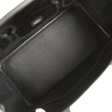 Load image into Gallery viewer, Birkin Black Matte Niloticus Crocodile Gold Hardware