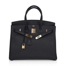 Load image into Gallery viewer, Limited Edition Birkin 35 Bag Plomb (Off Black) Togo Leather with Gold Hardware