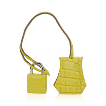 Load image into Gallery viewer, Birkin 25 Bag Lime Matte Alligator with Palladium Hardware