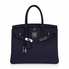 Load image into Gallery viewer, Birkin 30 Bag Indigo Epsom Palladium Hardware New w/ Box