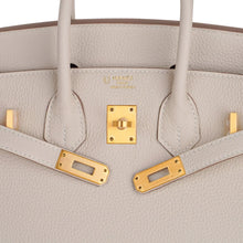 Load image into Gallery viewer, Birkin HSS 25 Bag Beton w/ Pink Rose Pourpre Brushed Gold Hardware Togo